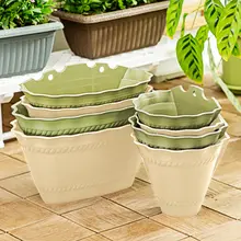 アイリス 壁掛けカラーロングプランター【厚手樹脂・バルコニー用・多肉植物用】