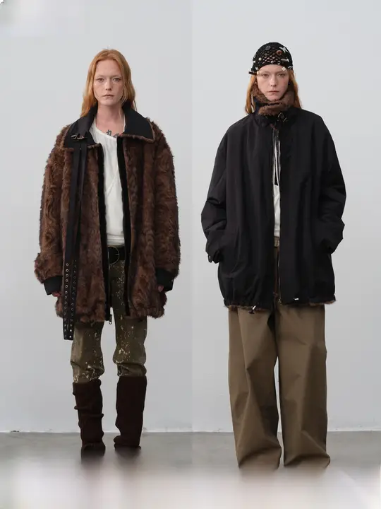 リバーシブルエコファーコート【風に強い・秋冬用】