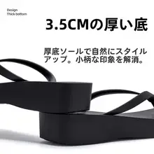 厚底ビーサン レディース 滑り止め 耐久性 ビーチ マリン リゾート 夏