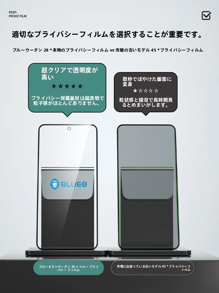 kirin9000搭載スマホでプライバシーを守るには？ブルーローの防窥フィルムが解決するリアルな悩み