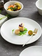高級浮彫りプレート 雪花ドットデザイン【ダイニング用・食器】（セットアップ対応）