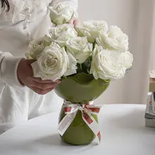 新しい家は精神的に安定しています 花瓶 リビングルームセラミック 花瓶