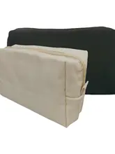 シンプルなポータブル化粧ポーチ【大容量・ジッパー式・旅行用】