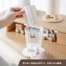 かわいい回転ペンスタンド収納ボックス【アクリル製・オフィス用・おしゃれ】