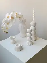 陶器製 おしゃれな花瓶【ホワイト・デスク装飾用・ドライフラワー対応】