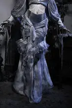 マーメイドスカート レディース シフォン ぼかし タイト ゴシック セクシー ハロウィン