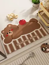 漫画のバスルーム吸水速乾フロアマット ソフトクッション