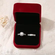 結婚式用 調整可能なラブリング【華やかなツイストデザイン・ペアリング】