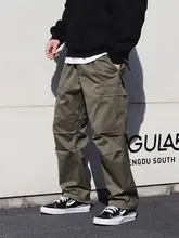 アウトドア カジュアル パンツ 男性 多ポケット ゆったり Teflon 防水・防汚・抗菌