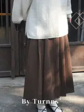 By turnns Aラインプリーツスカート【通勤・レトロ・シルエットを美しく見せる】