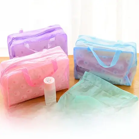 9.9以上  旅行用小菊透明防水バッグ