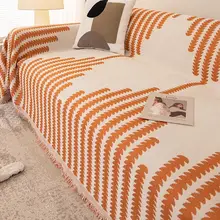 シーズン対応！ハイエンドシェニール製ソファカバー【北欧風・シンプルデザイン・座布団カバー】