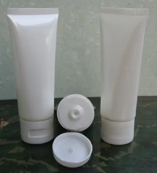 50ml コスメ用ソフトチューブ洗顔料チューブ【プラスチック製・ハンドクリーム用・押し出しタイプ】