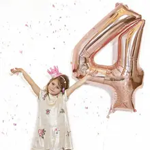 バルーン【ローズゴールド数字・誕生日パーティー用・装飾・撮影小道具】