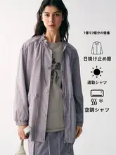 UPF50+ 防紫外線ジャケット【フリル付き・抽褶デザイン】