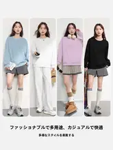 女性用 クルーネック トレーナー【アメリカンスタイル・無帽・フィット・春秋用】