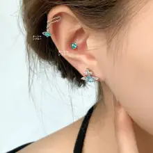 個性的なデザインの純銀ピアス【星球・サターン型・絶妙な輝き】