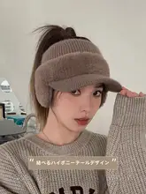 アウトドアスポーツキャップ ゴルフキャップ 女性用 フリース裏地 保温性 ハットタイプ ニット帽 耳あて付き