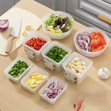 食品用青ネギ保存ボックス【水切り機能付き・冷蔵庫用・収納便利】
