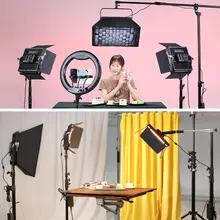 撮影用平板ライト用 延長ロッド【柔光ボックス・持ち運び可能・撮影アクセサリー】
