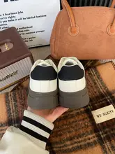 本革厚底道徳トレーニングシューズ女性用 2025春新作