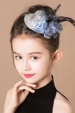 ヘアアクセサリー キッズ ガールズ ゴールド スパンコール ミニハット カチューシャ ヘアクリップ フォーマル ドレス 発表会 コンサート