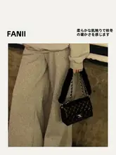 水貂毛の肩掛けストラップ【取り外し可能・ハンドル付き】