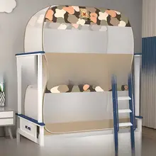 防虫に最適！夏用モンゴルパオ型ベッド用蚊帳【上下二段ベッド対応・ファスナー式】