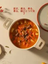 CAROTE   蒸し鍋【大容量・不粘・マグマ石・電磁調理器・ガス併用可】