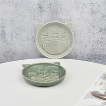 陶製猫デザインの生姜おろし器【手動・キッチン用・万能】
