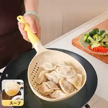 二役に使える大きめの漏網しゃもじ【耐熱・スープや水切りに最適】