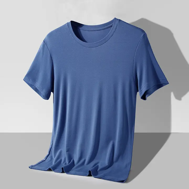 Cavid Karrie メンズ短袖Tシャツ【モダール・夏用・ゆったりフィット・ルームウェア】