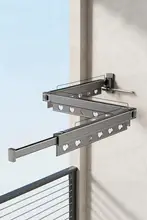 吸盤式伸縮ハンガー【穴あけ不要・壁掛け・バルコニー用】