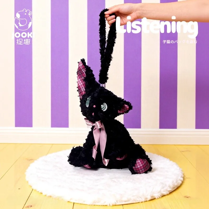 可愛い猫デザインのふわふわミニバック：斜め掛け・ワンショルダーで軽量かつ機能的な持ち運び