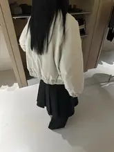 羊毛襟付き白鹅绒コート【冬用・おしゃれなパーカータイプ】