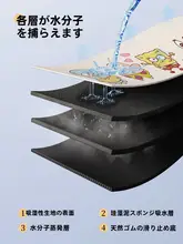 窓辺用 滑り止め吸水マット【シリカゲル製・四季対応・バルコニー用】