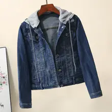 春夏用　ブルーデニムジャケット【短め・通勤向け・ストレッチ素材】