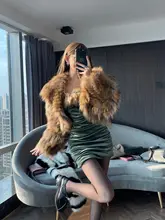ワンピース レディース オフショルダー ファー切り替え タイト ミニ丈 セクシー 「ChiclyNana」