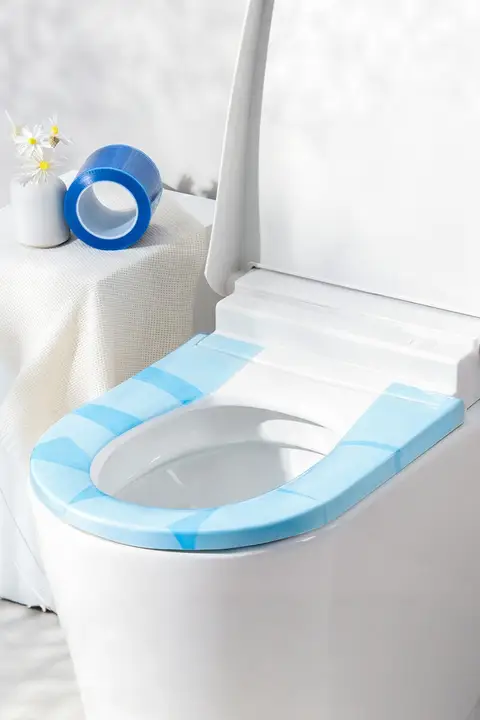 携帯用使い捨てブルーフィルムトイレマット【洗面所用・汚れ防止・旅行用】