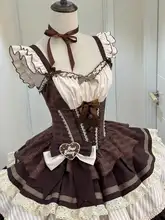 薄荷チョコレート風ロリータ風短丈キャミソールドレス【可愛いプリンセスデザイン・長袖シャツ付き】（セットアップ対応）