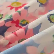 全棉フレンチスタイル小花柄ベッドスカートカバー【防塵・滑り止め付き】（セットアップ対応）