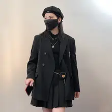 女性用ビッグシルエットジャケット【秋用・高級感・小柄向け】