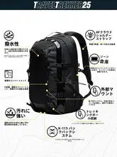 防水機能付き大容量リュックサック【旅行・アウトドア・ハイキング用】