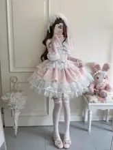 バレエ風デザインのロリータジャンパースカート【夏用・ストラップスタイル】