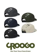 キャップ メンズ メッシュ ショートブリム 薄手 防水 速乾 通気性 アウトドア 登山 トレッキング 「CROOGO」
