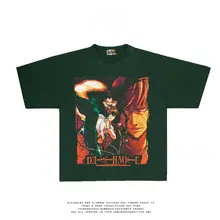アニメデザインのビッグシルエット半袖Tシャツ