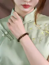 天然琥珀ハンドストラップ【男女兼用・多重巻き・仏珠デザイン】
