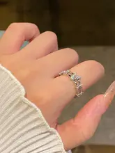 銅製パヴェバターフライリング【シンプルデザイン・軽やかさ・おしゃれなフィンガーリング】