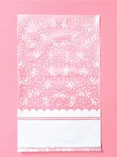 桜柄薄手ミニバッグ【化粧品収納・下着用・ハンドバッグ】