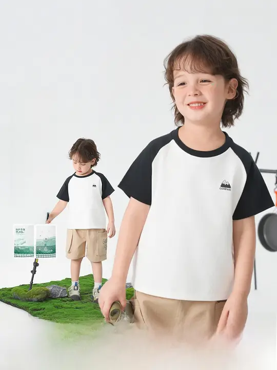 男の子用 綿100% 半袖Tシャツ【夏用・薄手・カジュアルデザイン】